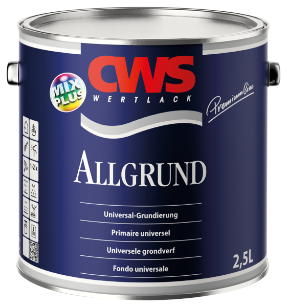 CWS WERTLACK Allgrund 2,5L Nussbraun RAL 8011, Universal-Grundierung, Sehr guter Korrosionsschutz, Hohe Schichtdicke, guter Verlauf und hohes Deckvermögen