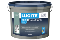 LUCITE® House-Paint 800 weiß 12L | Reinacrylat Fassadenfarbe mit höchster Qualität | Algen- und Pilzbefall-Schutz | schlagregendicht | umweltschonend | tönbar