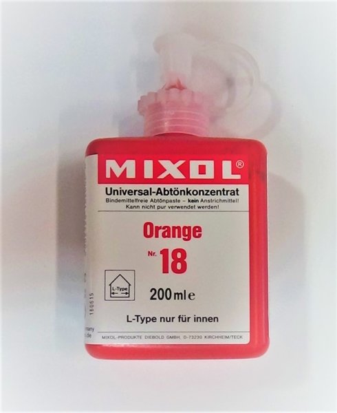 MIXOL Universal-Abtönkonzentrat, 200ml Nr.18 orange