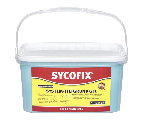 SYCOFIX ® System Tiefgrund Gel universelles lösungsmittelfreies Grundiermittel für nachfolgende Tapezier-, Anstrich- und Putzarbeiten im Innen- und Außenbereich