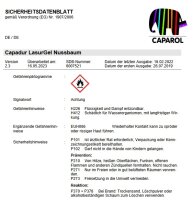 CAPAROL Capadur LasurGel, Hoher UV-Schutz, Konservierung gegen Pilzbefall, viele Farbt&ouml;ne, t&ouml;nbar