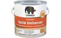 CAPAROL CapaWood Holzlasur Solid Universal 2,5L Nussbaum f. alle Holzbauteile, mit Hydroperl-Effekt, Hoher UV-Schutz, Feuchtigkeitsregulierend, Schutz gegen Pilfbefall